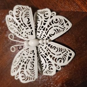 White lacey Butterfly